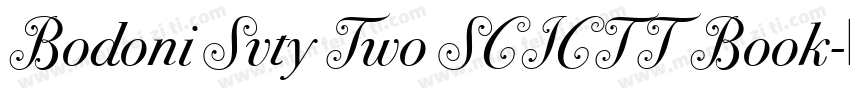 Bodoni Svty Two SCICTT Book字体转换